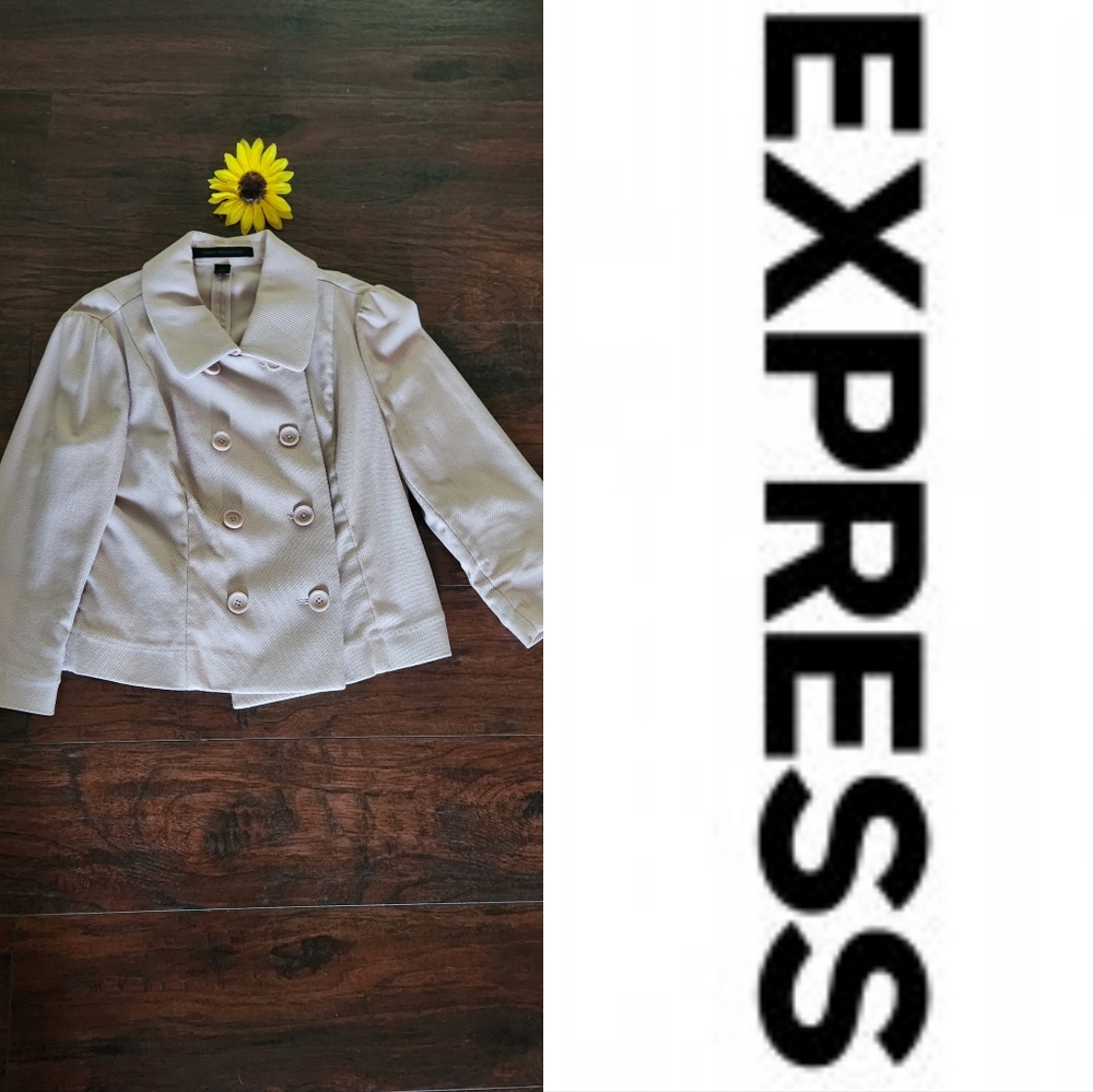 Express Pink Double-Breasted Jacket - image 2